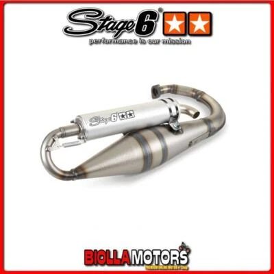 STAGE6-RD S6-9116804/AL MARMITTA STAGE6 PRO REPLICA MK2 ALU MINARELLI VERTICALE