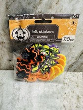 Halloween Themed 20 Pc Felt Stickers 3 