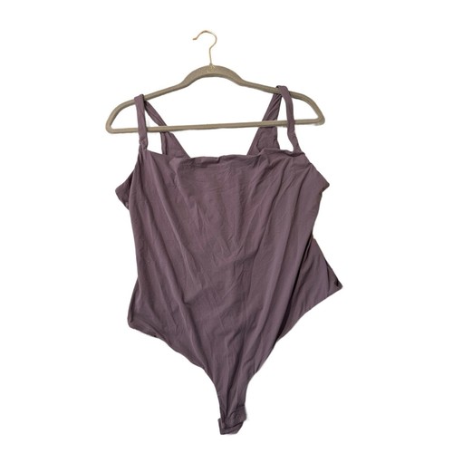 SKIMS SIZE 4X FITS EVERYBODY SQUARE NECK BODYSUIT PLUM PURPLE NWT - Picture 2 of 6