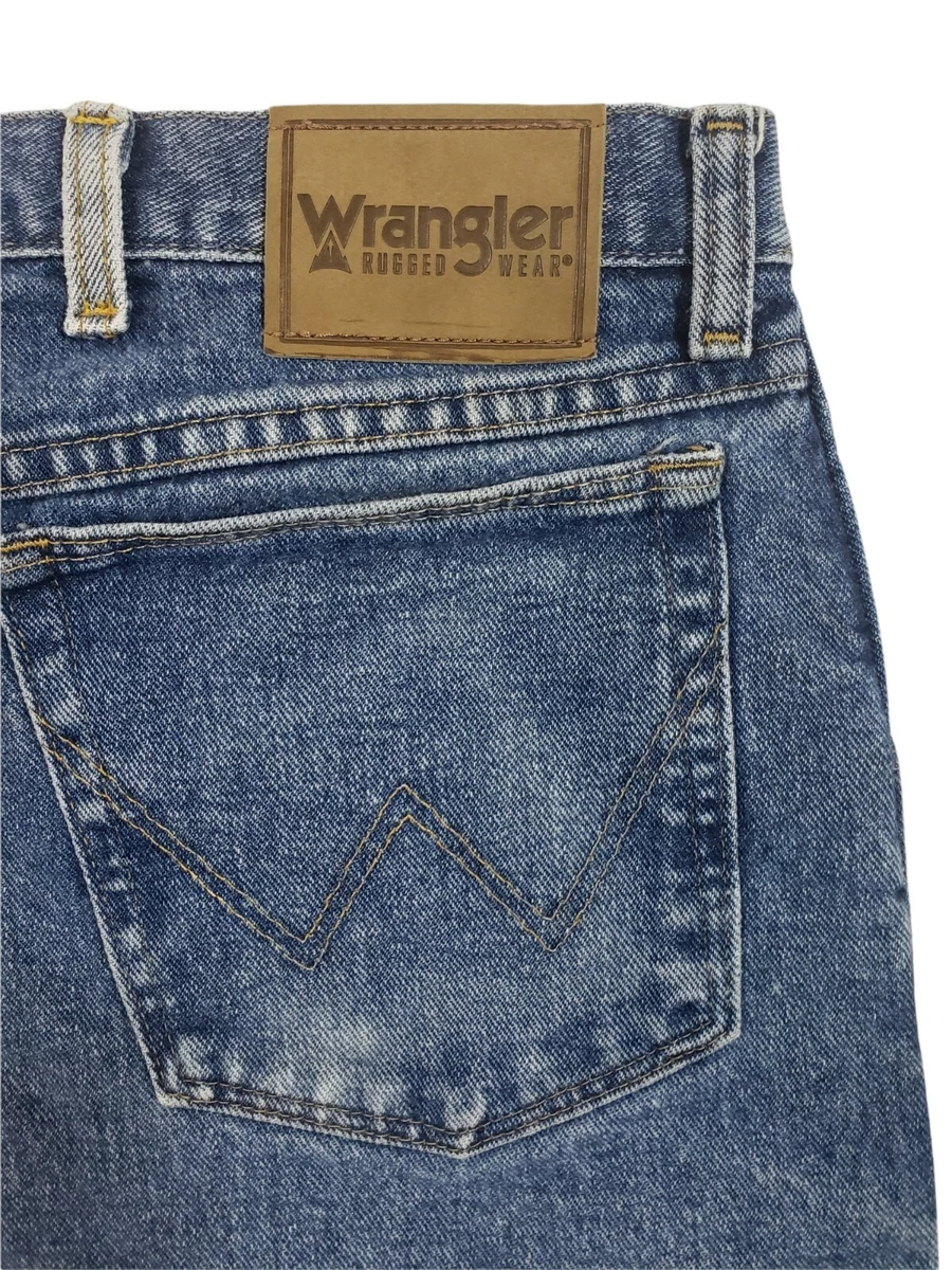 Wrangler Mens Jeans 44 x 32 Straight Leg Regular Fit 5 Pocket
