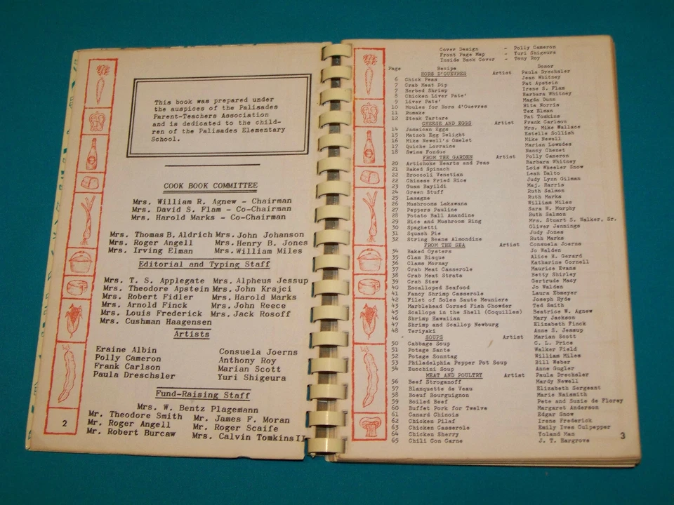 1961 Palisades (NY) Elementary School PTA Cook Book Pots and Pans in Palisades - Image 3 of 4