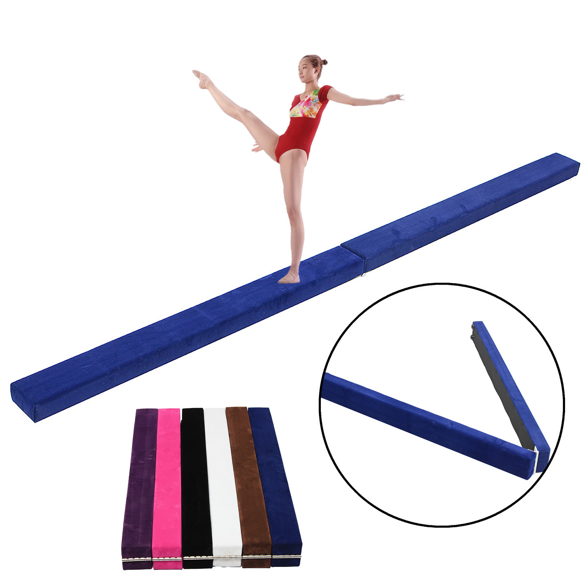 48x3.9x2.2Zoll Kids Folding Balance Beam Gymnastik Mat Training Pad Sport Prot 48x3.9x2.2Zoll Kids Folding Balance Beam Gymnastik Mat Training Pad Sport Prot