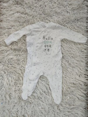 TESCO F&F Brandneu Baby Junge Mädchen Schlafanzug Babygrow Strampler Baby wachsen