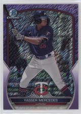 2023 Bowman Chrome Prospects Purple Shimmer Refractor /250 Yasser Mercedes 0w3