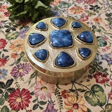 Vintage  Gold Jar With Lid NEW