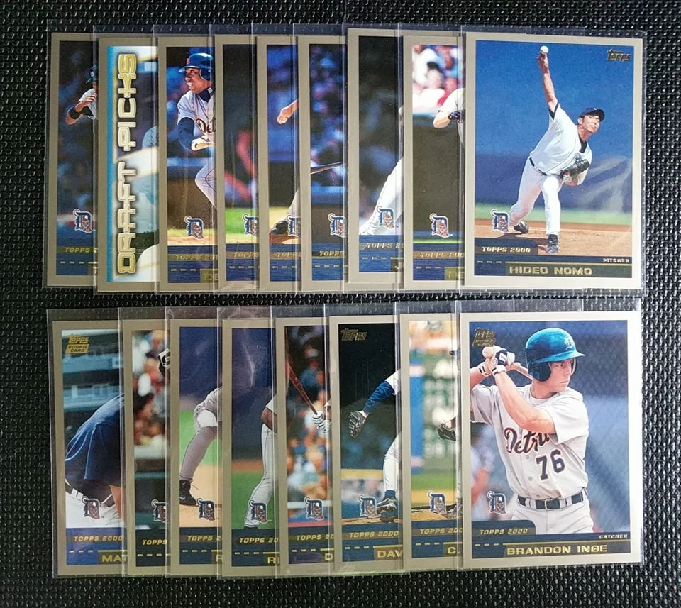 Командный набор из 17 карт 2000 Topps DETROIT TIGERS с распроданными - Изображение 2 из 4