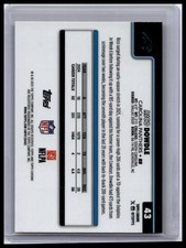 2025 Topps Chrome #43 Rico Dowdle Lightboard SSP