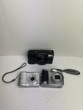 Lot Of 3 Digital Cameras For Parts Only, Kodak, Olympus and Canon