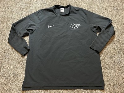 Nike Shirt Mens L Anthract Dri-Fit Lightweight Pullover Rays Baseball FD4291-066