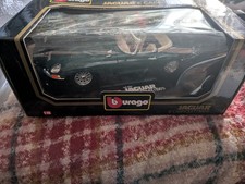 BURAGO DIAMONDS JAGUAR E-TYPE CABRIOLET 1961 RACING GREEN SCALE: 1:18 #3016 