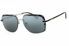 Adidas OR0017 68C Shiny Dark Ruthenium / Smoke Mirror 62mm Men's Sunglasses
