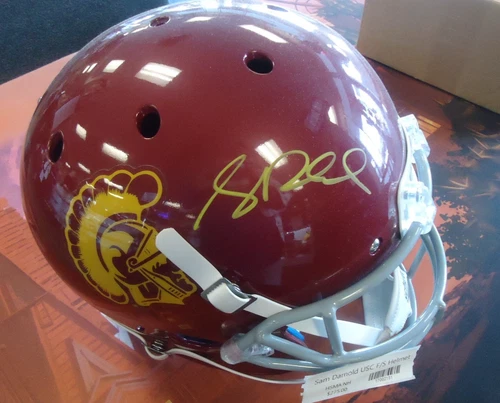 Sam Darnold Signed USC TROJANS F/S REPLICA HELMET - BECKETT COA