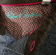 Robert Graham Polo Shirt Men's Size M Runs S  Blue Polkadot