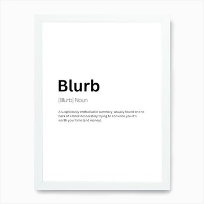 Blurb Definition Meaning 1 Art Prin Framed Wall Art Poster Canvas Print Picture