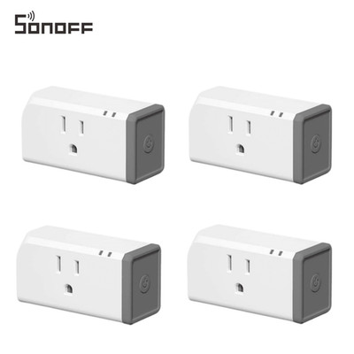 SONOFF 4-Pack Smart Plug, Wi-Fi Plug, Schedule Timer App Remote Control S31 Lite