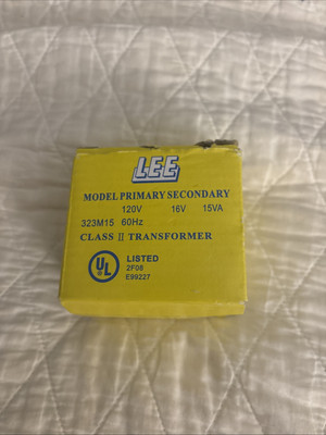 Model 323M15 Control Transformer,Primary 120V 60Hz  Secondary 16V, 15VA Class II