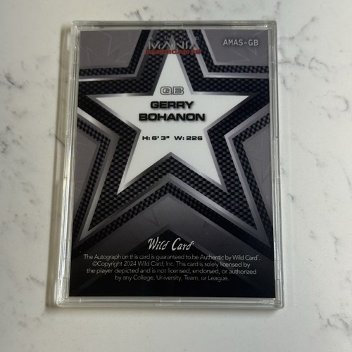 Gerry Bohannon 2024 Wild Card USA Silver Prizm Auto - Bild 2 von 2