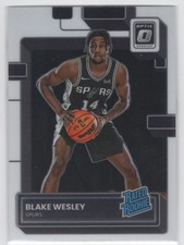 #215 2022-23 Donruss Optic BASE ^ Blake Wesley RC San Antonio Spurs