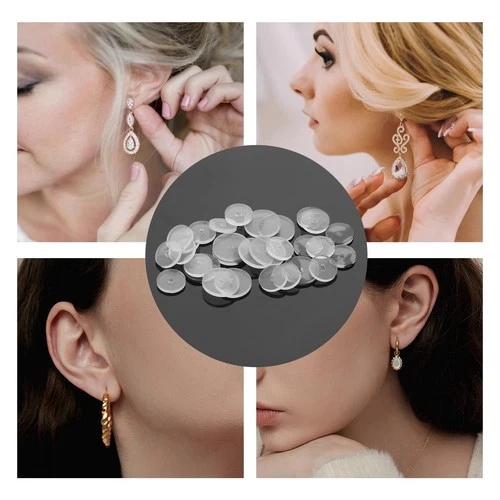 Clear Piercing Discs for Silicone Healing Earrings, Keloids & Belly  image 7