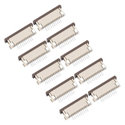 FFC/FPC Connector 10Pin Pitch 1.0mm Bottom Contact Pick Drawing Socket 10Pcs