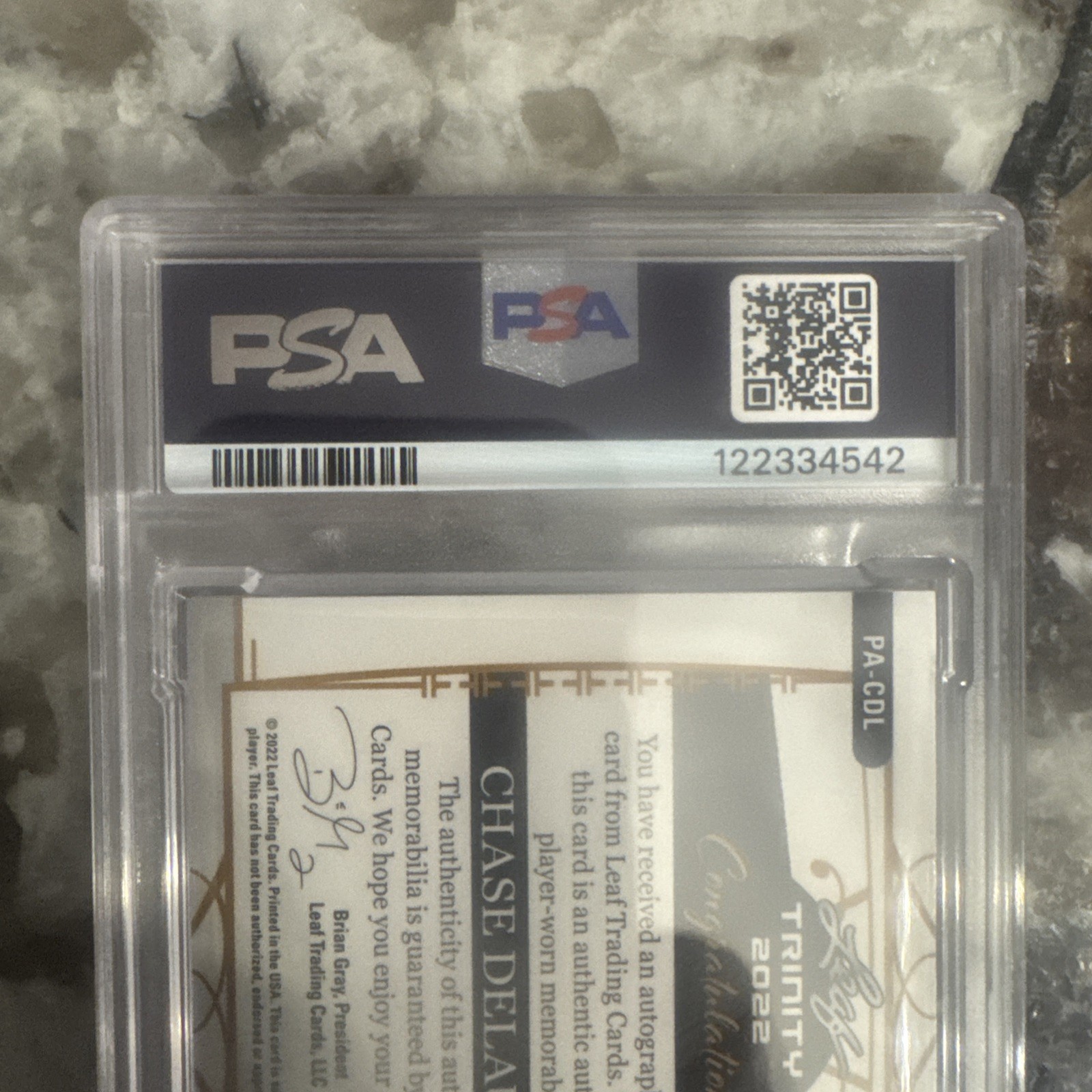 Holiday sale ! 🔥 Trinity Chase Delauter RC Auto Patch Silver Foil #/99 PSA 8 view 16