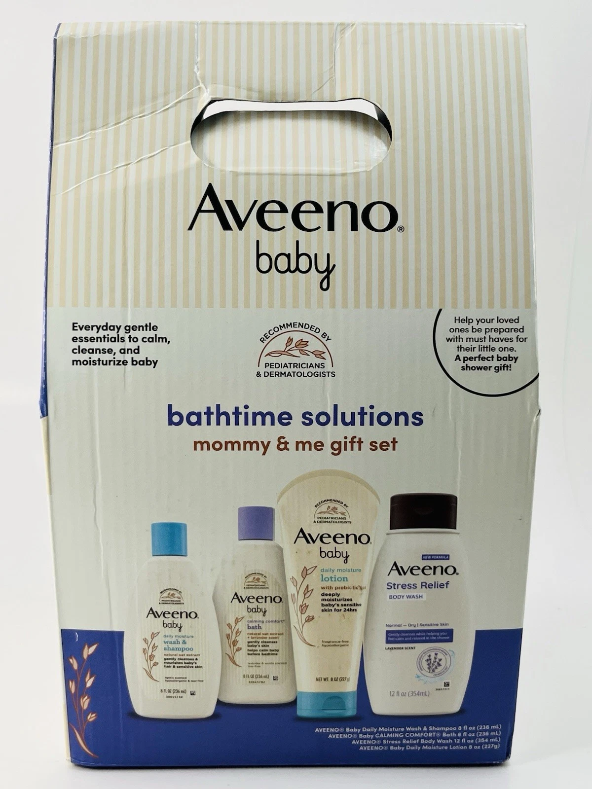✨ Aveeno Baby Bathtime Solutions Gift Set Mommy & Me 4pc New Open Box
Opens in a new window or tab