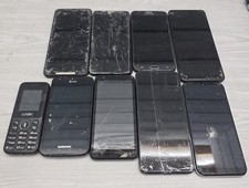 Lot of 9 Cell Phone from Various Brands Samsung LG TCL AS IS UNTESTED