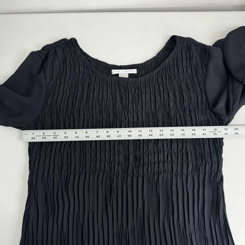 Vintage The Limited Dress Womens Medium Black Crinkle Textured Maxi Whimsigoth - Picture 10 of 14