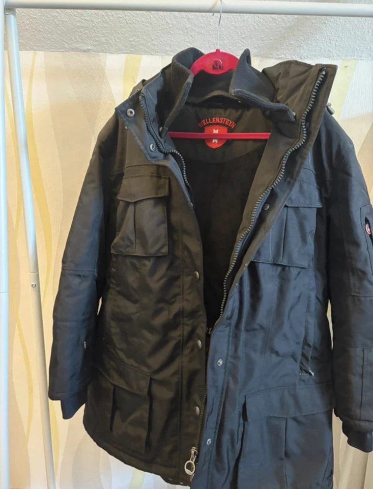 Wellensteyn Schneezauber Parka Jacke schwarz mit Kapuze lang Winter 3XL - Bild 2 von 4