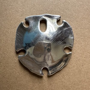 RLM Studio Robert Lee Morris Sterling Silver Sand Dollar Pendant 23.15g