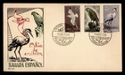 DR WHO 1959 SPANISH SAHARA FDC BIRD COMBO M81821