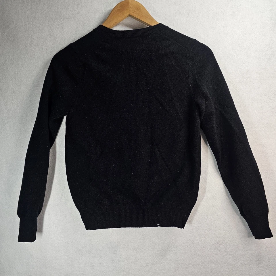 Comme des Garçons Play Girls Kids Large Black Heart Motif Cardigan Sweater *pic* - Image 3 of 4