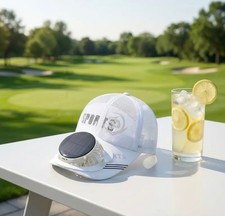 Solar Fan Cooling Cap USB Rechargeable Mesh Breathable Hat 4 Colors