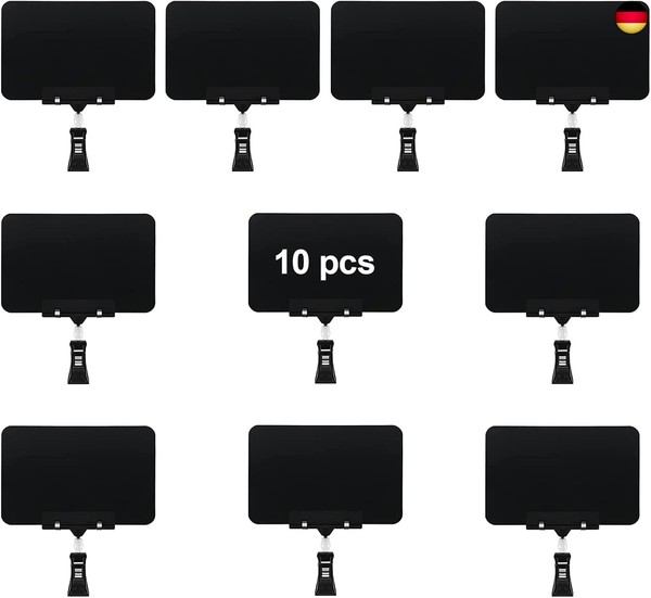 10 StüCk Etikettenhalter Clip, Etiketten Clips Label Halter, Drehbar Label-image
