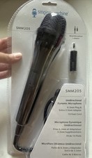 Singing Machine Wired Microphone for Karaoke, Black - Unidirectional Dynamic