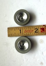 Vintage Slot Car Wheels W/ Gray Foam Tires 5-40 Threaded