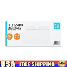 #10 Privacy Tint Peel Stick Envelopes Security 250 Count Durable Reliable New
