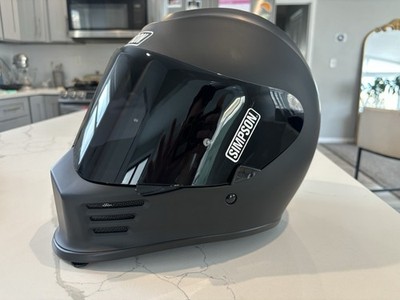 Simpson Speed Bandit Helmet Size Small Matte Black W/ Dark Smoke & Clear  Visor