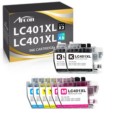 XL LC401XL Ink Cartridges chip fits Brother MFC-J1010DW MFC-J1012DW MFC-J1170DW