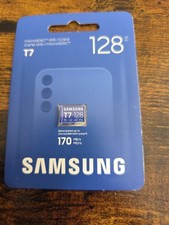 Samsung T7 microSDXC 128GB, Up to 170MB/s UHS-I U3 4K A2 V30 micro SD MB-MB128T