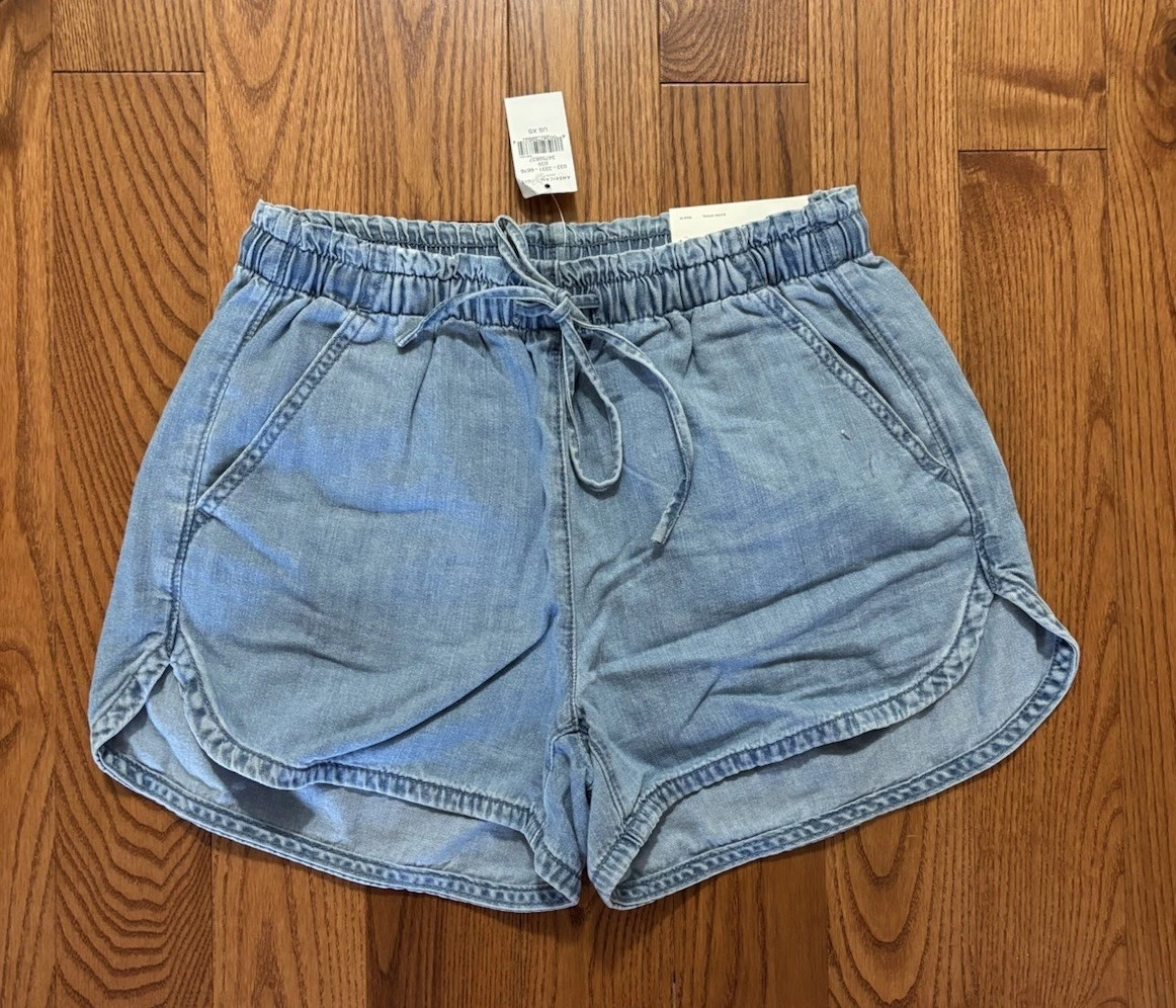 AMERICAN EAGLE HI RISE LINEN SHORTS SIZE XSMALL NEW WITH TAGS