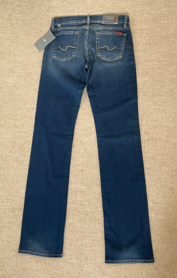 7 for all mankind Straight Leg Jeans Mimi Wash 26 NWT - Image 3 of 4