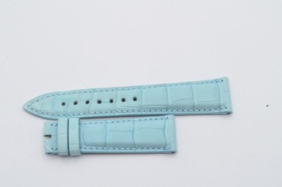 ULYSSE NARDIN LEDER ARMBAND 19MM FÜR DORNSCHLIESSE 16MM 19-16 NEU BLAU