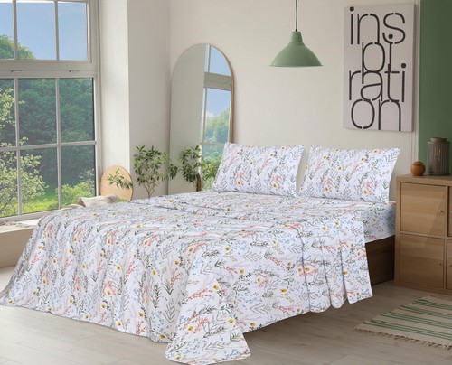 4 Piece 100% Cotton Sheet Set Deep Pocket 200 Thread Count Cozy Soft Bed Sheets - Picture 30 of 330