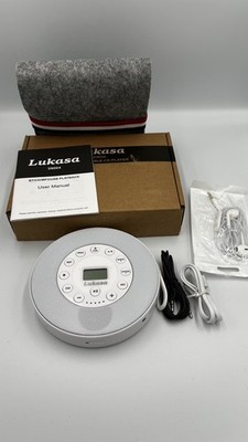 Lukasa Portable Bluetooth CD Player Built-In Speaker Stereo,Rechargeable Compact