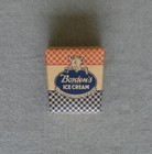 Borden's vintage Elsie checkered half pint ice cream pail cardboard carton — photo 1