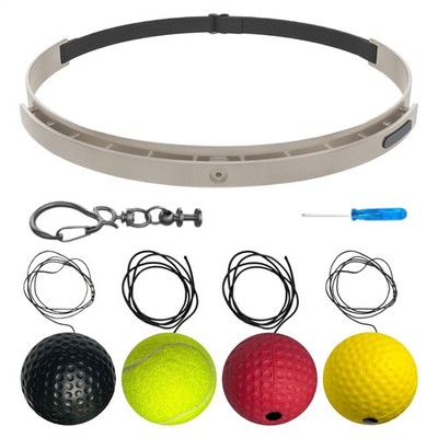 Boxbollen Reflex Ball Headband Set,Used by Celebrities - MMA Gear Boxing Ball
