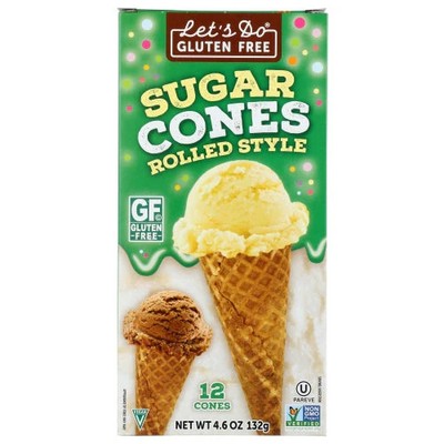 Ice Crm Cone Sugar Gf 4.6 Oz(Case Of 12) By Lets Do Organics