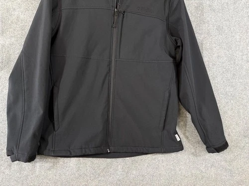 Magellan Softshell Jacket Mens M Black Fleece Lined Classic Fit Full Zip Stretch image 4