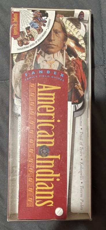 Vintage Fandex Family Field Guides Cards Game American Indians Unopened